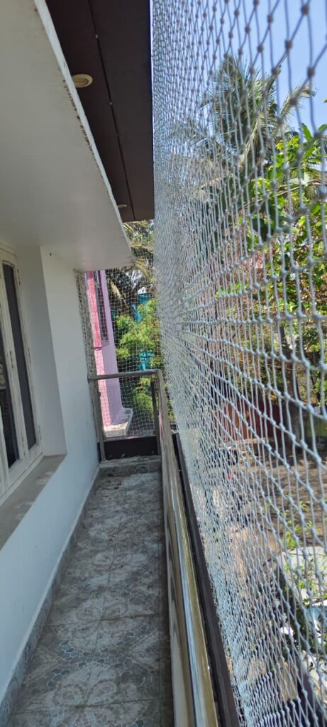 Balcony safety nets in padur