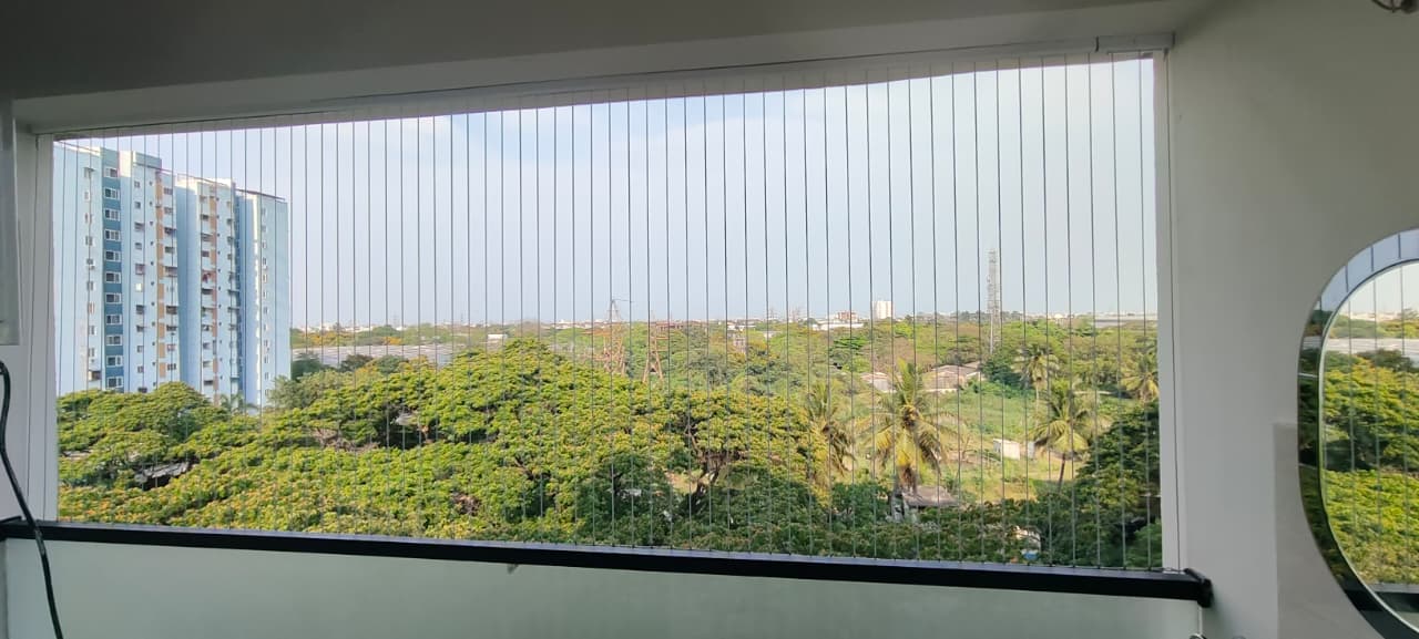 Pigeon nets for balcony for Velachery high rise protection