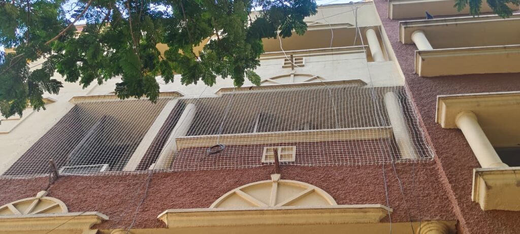 Balcony safety nets in Padur