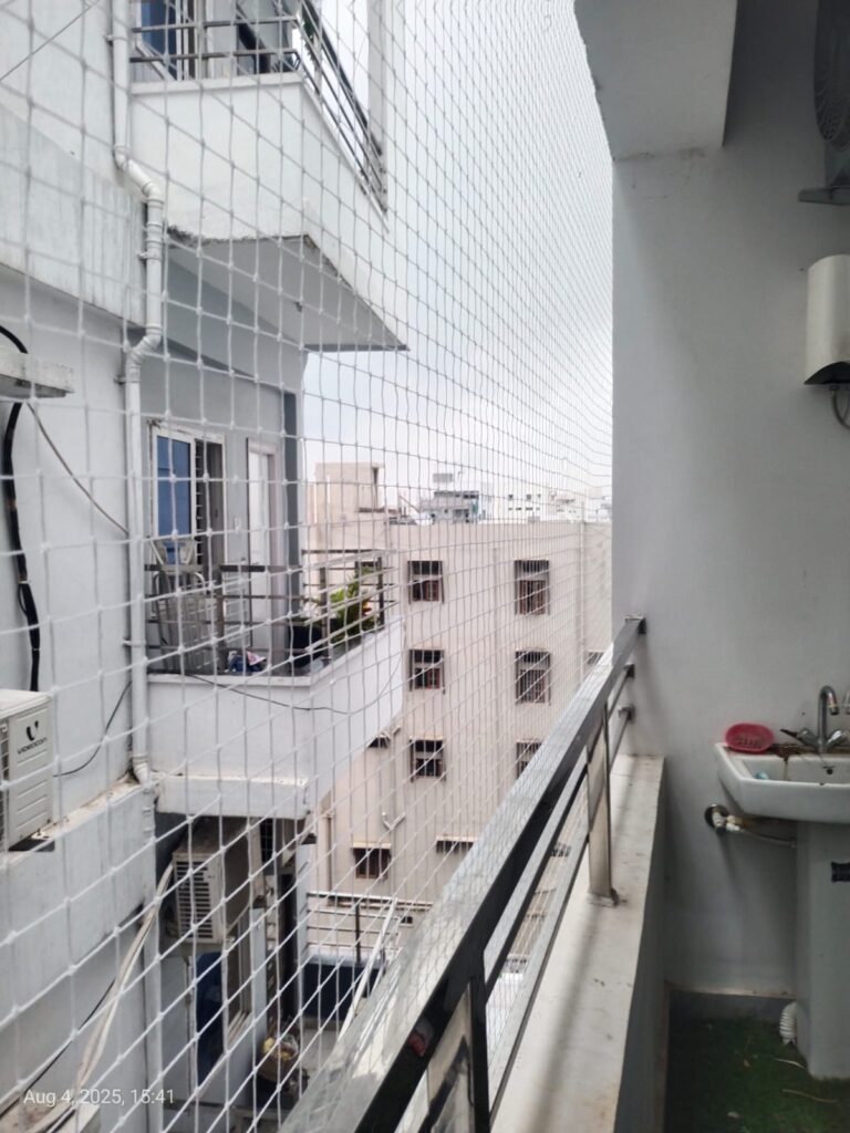 Pigeon safety nets in padur