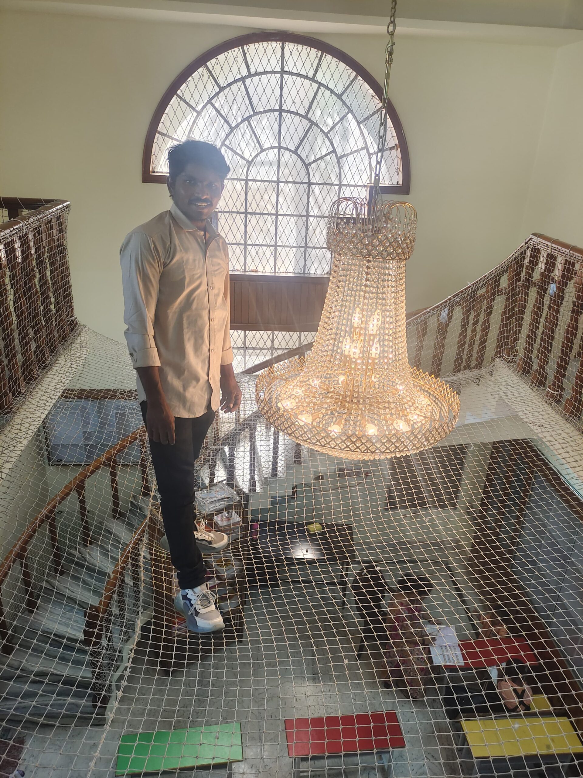 Pigeon nets for balcony for Velachery staircase safety nets